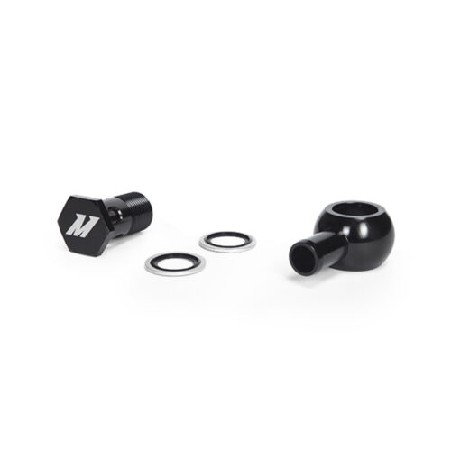 Mishimoto M20 x 5/8 Straight Black Banjo Fitting w/ Bolt - Image 3