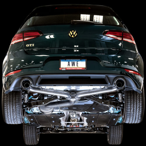 Alternative view of AWE Tuning Touring Edition Exhaust w/Chrome Silver Tips 102mm for Volkswagen GTI MK7.5 2.0T