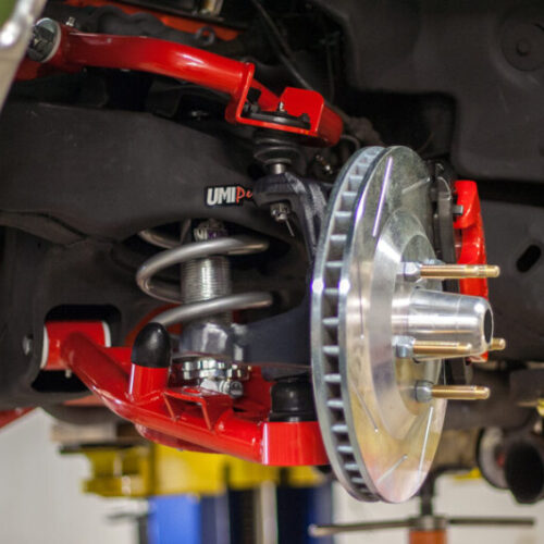 UMI Performance 78-88 GM G-Body C5/C6 Front Brake Conversion Hubs Bearings Bracket Kit