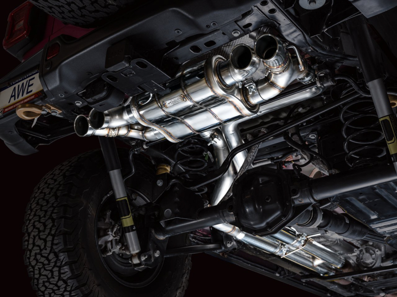 AWE Tuning Switchpath Cat-Back Exhaust- Quad BashGuards for 21+ Wrangler 392 - Image 2