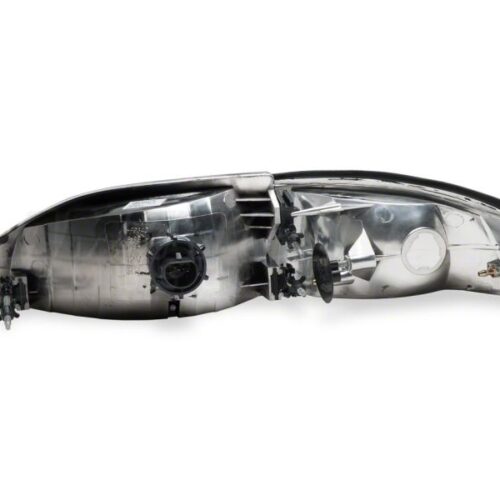 Raxiom for 1994-1998 Ford Mustang Axial Series Cobra Style Headlights- Chrome Housing (Clear Lens) - Image 6