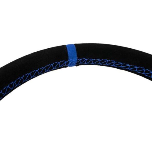 PRP Comp-R D-Shape Suede Steering Wheel - Blue - Image 6