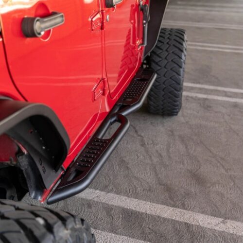 DV8 Offroad 07-18 Jeep Wrangler JK (4 Door Only) OE Plus Side Steps - Image 3
