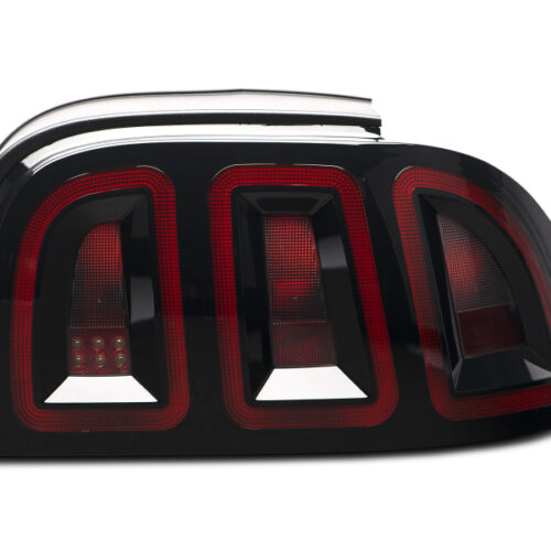 Raxiom for 1996-1998 Ford Mustang Icon LED Tail Lights- Black Housing (Smoked Lens) - Image 10
