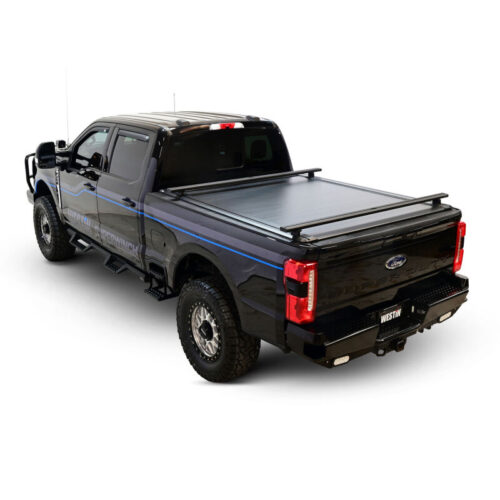 Westin 17-26 Ford F-250/F-350 SD 6.8ft Bed Electric Retractable Tonneau Cover - Black - Image 4