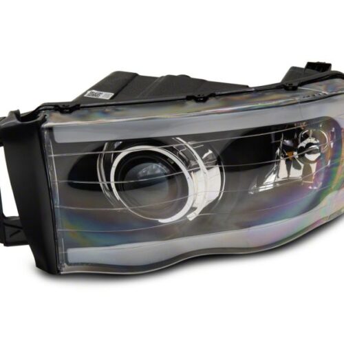 Raxiom for 2002-2005 Dodge RAM 1500/2500/3500 Axial LED Projector Headlights- Black Housing (Clear Lens) - Image 3