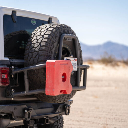 DV8 Offroad 18-25 Jeep Wrangler JL Body Mounted Tire Carrier - Image 9
