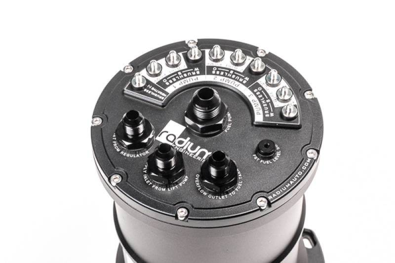 Radium Engineering 20-1440 Multi-Pump Fuel Surge Tank Fits Walbro GSS342 / AEM 50-1200 (Pumps Not Incl.) - Image 2