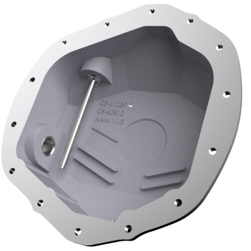 aFe Power 2020 Chevrolet Silverado 2500 HD Rear Differential Cover Black ; Pro Series w/ Machined Fins - Image 4