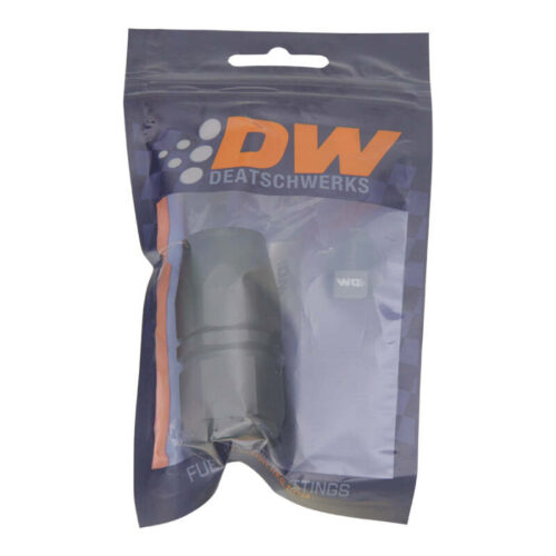 Alternative view of DeatschWerks 10AN Female Swivel Straight Hose End CPE - Anodized Matte Black