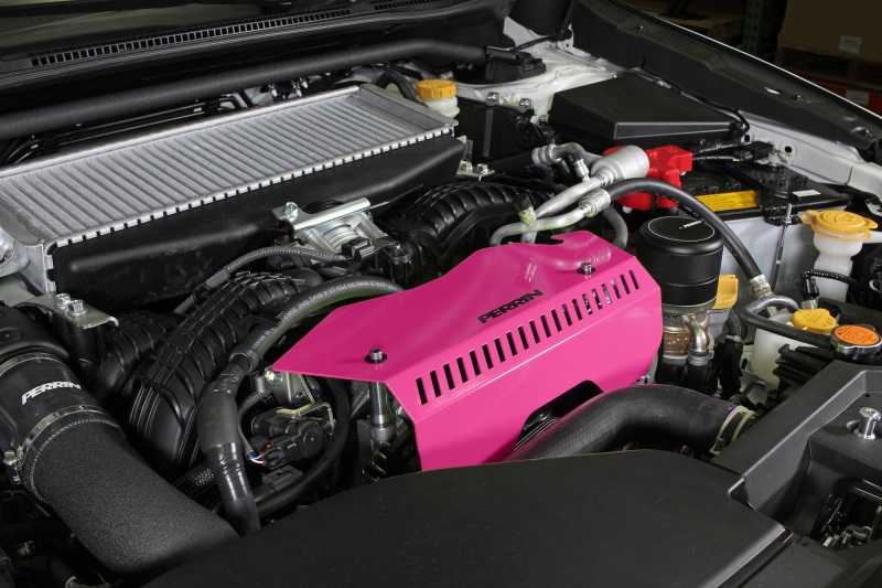 PERRIN 22-26 Subaru WRX Pulley Cover - Hyper Pink (TALL - For Use w/o PERRIN AOS) - Image 7