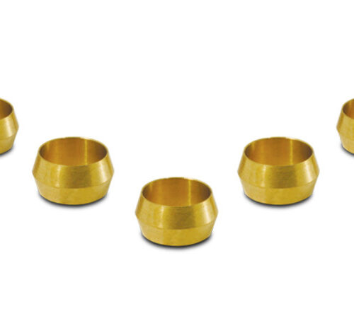 Vibrant 5/8in Brass Olive Hardline Tubing Inserts (2 Pack)