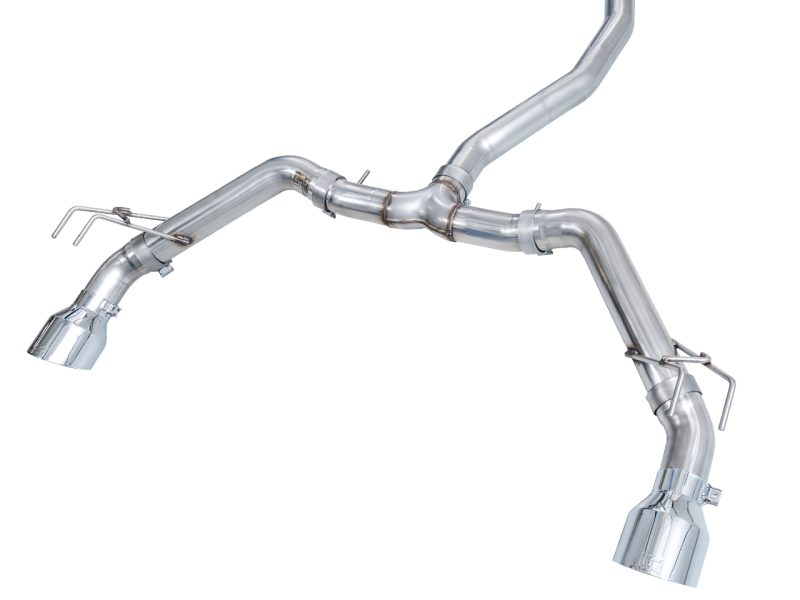 AWE Tuning 22+ Honda Civic Si/Acura Integra Track Edition Cat-Back Exhaust - Dual Chrome Silver Tips - Image 9