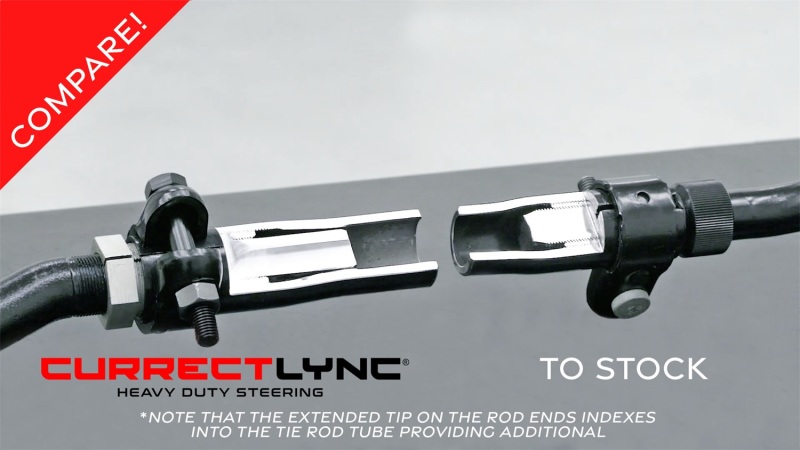 RockJock JK-9704P JK Currectlync Steering Sys. w/Flipped Drag Link 1.65in Dia. Tie Rod 1.3in Dia. w/Hardware - Image 6