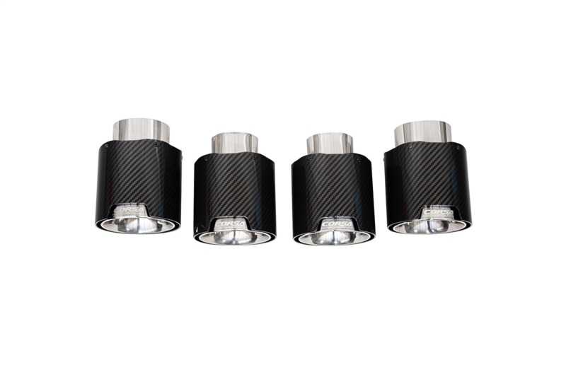 Corsa 2020-25 Chevrolet Corvette C8 RWD 4.5in Carbon Fiber Polished Tip Kit (For Corsa Exhaust Only) - Image 4