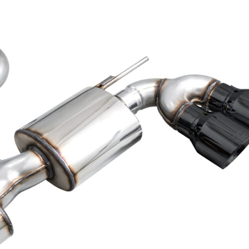 AWE Tuning Touring Edition Quad Exhaust - Diamond Black Tips for MK8 Volkswagen Golf R 3in - Image 10