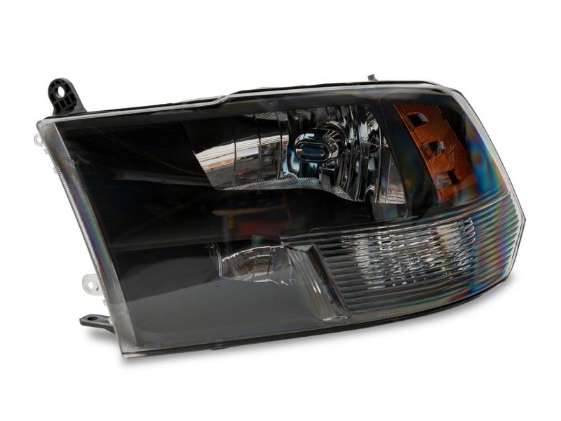 Raxiom for 2009-2018 Dodge RAM 1500 Axial Series Euro Style Headlights w/ Dual Bulb Blk Housing (Clear Lens) - Image 5