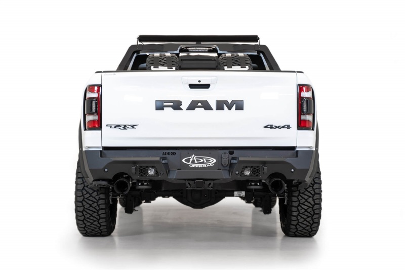 Addictive Desert Designs for 2021 Dodge RAM 1500 TRX Stealth Fighter Rear Bumper - Hammer Black - Image 3