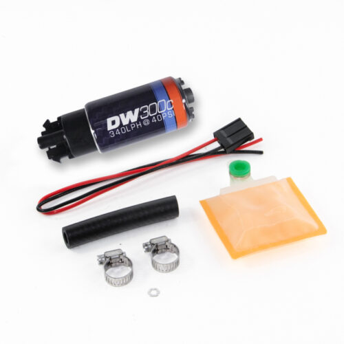 DeatschWerks 340lph DW300C Compact Fuel Pump w/ Universal Install Kit (w/ Mounting Clips) - Image 6