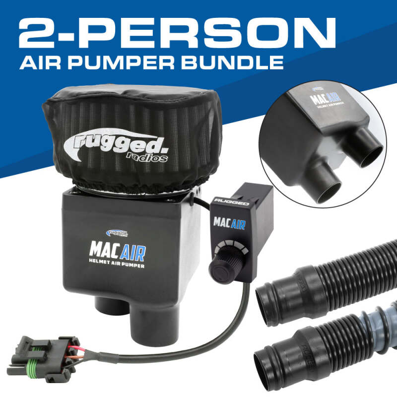 Rugged Radios MAC Air 2-Person Helmet Air Pumper (Bundle) - Image 2