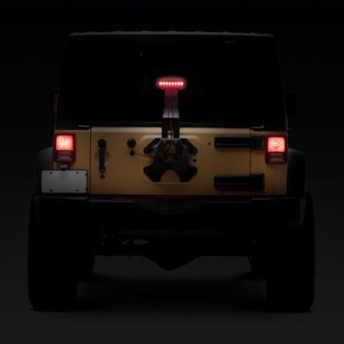 Raxiom for 2007-2018 Jeep Wrangler JK Axial Series Hyper Flash LED Third Brake Light- Smoked - Image 6