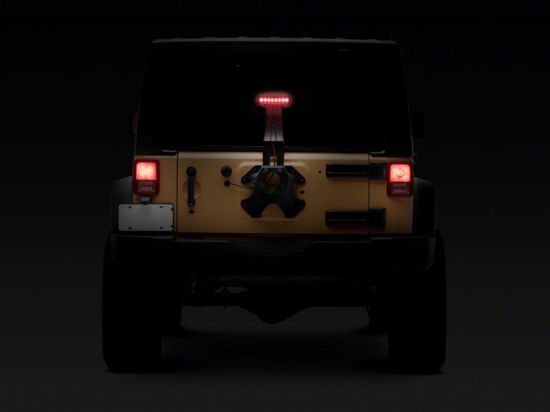 Raxiom for 2007-2018 Jeep Wrangler JK Axial Series Hyper Flash LED Third Brake Light- Smoked - Image 6