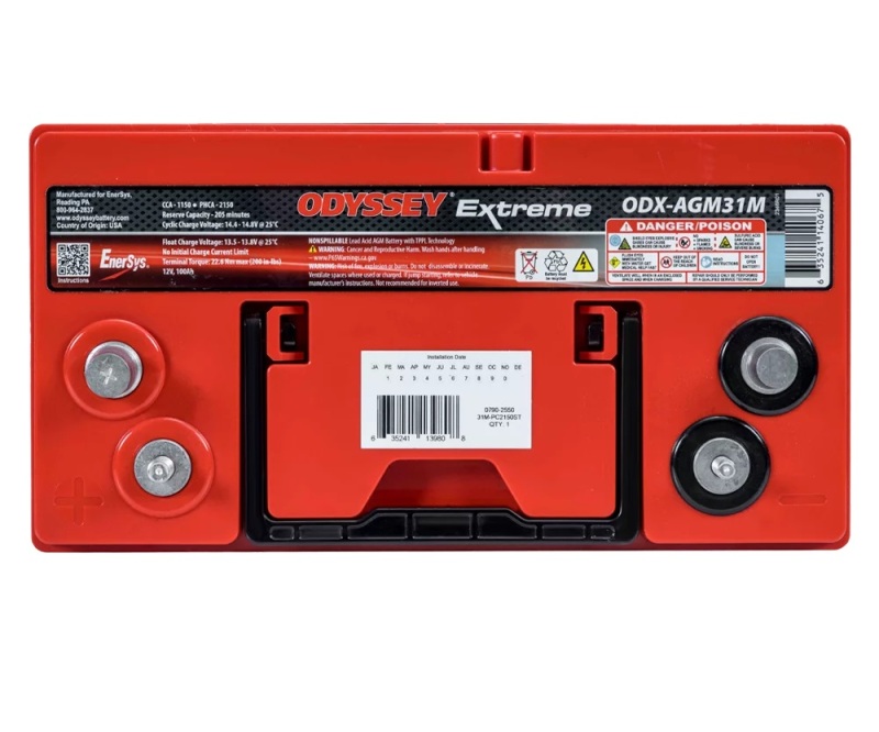 Odyssey Battery Marine/RV Extreme AGM Battery (31M-PC2150ST) - Image 3