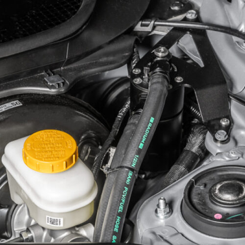 Alternative view of Radium Engineering FR-S/BRZ/86 Crankcase Vent Side Catch Can Kit Fluid Lock