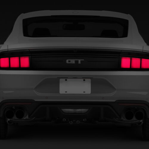 Raxiom for 2015-2022 Ford Mustang Profile LED Tail Lights - Gloss Black Housing (Smoked Lens) - Image 3