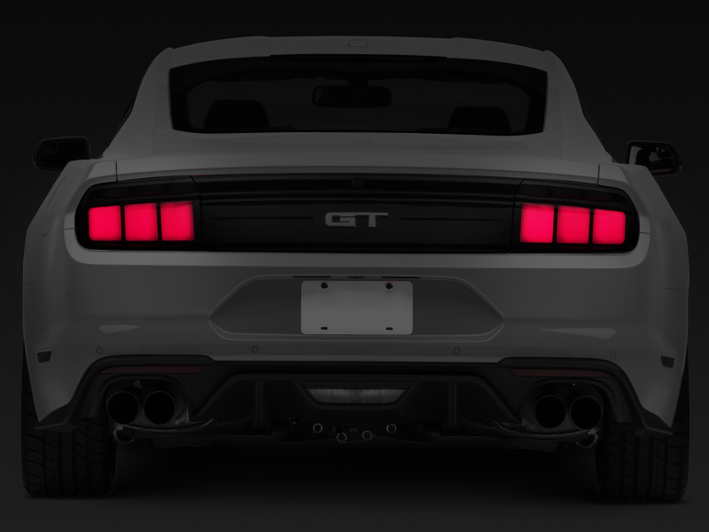 Raxiom for 2015-2022 Ford Mustang Profile LED Tail Lights - Gloss Black Housing (Smoked Lens) - Image 3