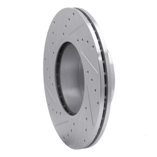 R1 07-21 BMW 228I Front Right Drilled & Slotted Silver Brake Rotor - Image 4