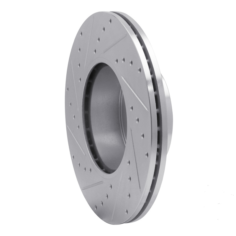 R1 07-21 BMW 228I Front Right Drilled & Slotted Silver Brake Rotor - Image 4