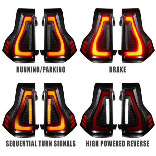 Oracle 10-23 Lexus GX460 and Toyota Prado Flush Lensless LED Tail Lights - Black Series - Image 6