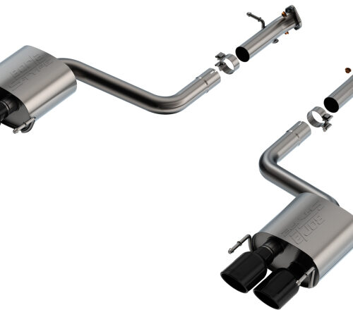 Borla 11981BC 15-24 Lexus RC F Axle-Back Exhaust System S-Type - Black Chrome - Image 5