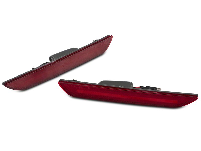 Raxiom for 2015-2023 Ford Mustang Axial Series LED Side Marker Lights- Rear- Red
