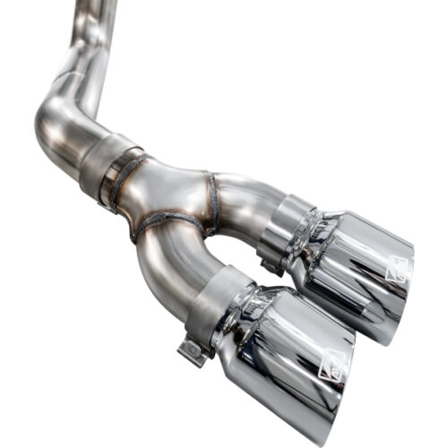 AWE Tuning Cat-Back Exhaust - 4.5in Dual Side Exit Chrome Tips for 21-25 Ford F150 (14th Gen Reg Cab) - Image 9
