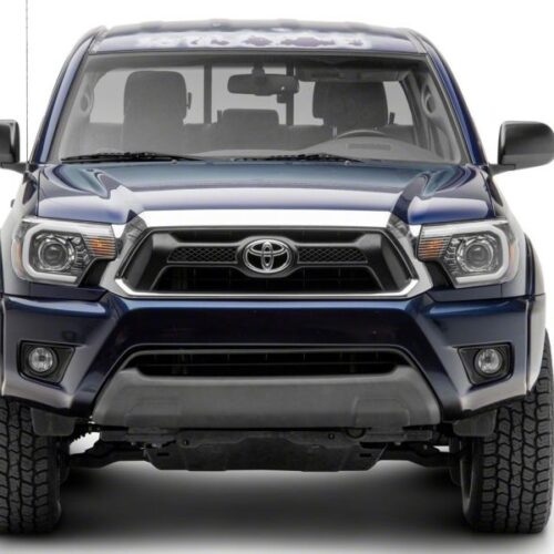 Raxiom for 2012-2015 Toyota Tacoma Axial Projector Headlights w/ SEQL LED Bar- Black Housing (Clear Lens) - Image 3