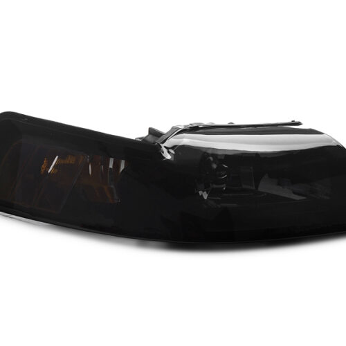 Alternative view of Raxiom for 1999-2004 Ford Mustang Axial Series OE Style Headlights- Black Housing (Smoked Lens)
