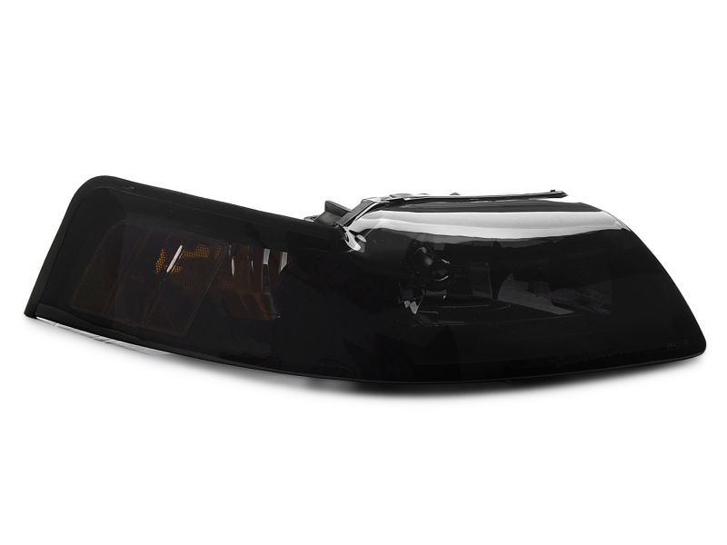 Raxiom for 1999-2004 Ford Mustang Axial Series OE Style Headlights- Black Housing (Smoked Lens) - Image 2
