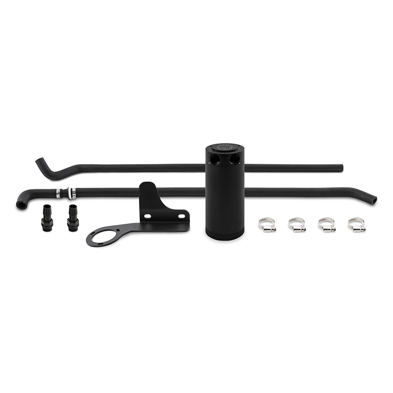 Mishimoto Baffled Oil Catch Can Kit - Black (PCV Side) for 07-13 Mazda Mazdaspeed3