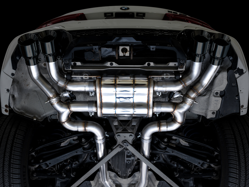 AWE Tuning SwitchPath Axle-Back Exhaust - Diamond Black Tips for 20-25 BMW X3 M/M Comp (F97) AWD - Image 10