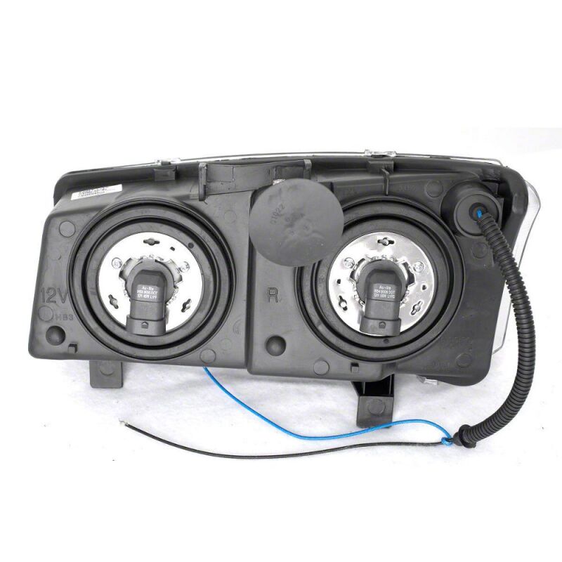 Raxiom for 2003-2006 Chevrolet Silverado 1500 Dual LED Halo Projector Headlights- Black - Clear Lens - Image 2