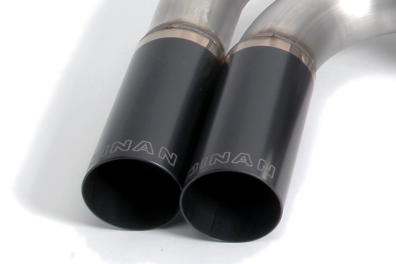 Dinan for 12-16 BMW 328i/428i (F30/F31/F32/F33) Free Flow Axleback Exhaust System - Black Tips - Image 3