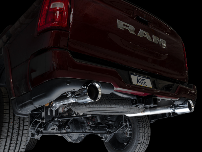 AWE Tuning Cat-Back Touring Exhaust - Chrome Silver Tips for 25+ RAM 1500 3.0TT 0FG - Image 2