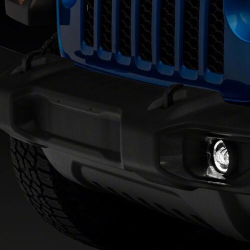 Raxiom for 2007-2023 Jeep Wrangler JK & JL 20-23 Jeep Gladiator JT Axial Series LED Fog Lights w/ Halo - Image 6