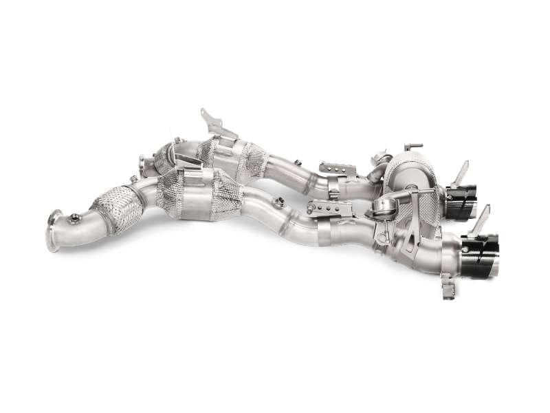 Akrapovic Slip-On Line (Titanium) w/ Carbon Tips for 16-17 Ferrari 488 GTB/488 Spyder - Image 3