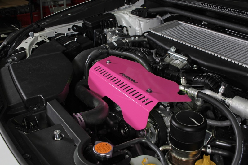 PERRIN 22-26 Subaru WRX Pulley Cover - Hyper Pink (TALL - For Use w/o PERRIN AOS) - Image 8