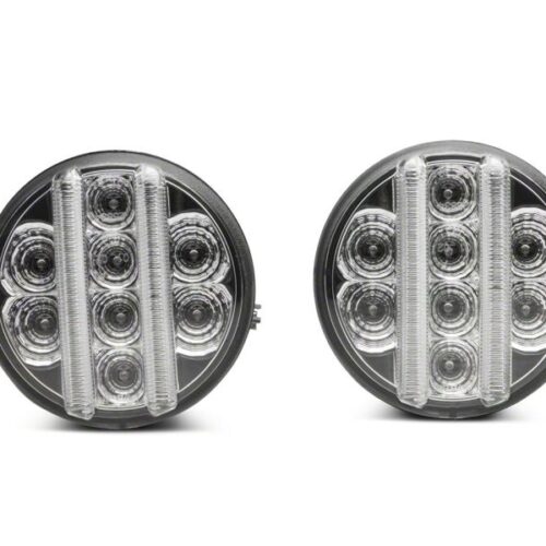 Raxiom for 2007-2018 Jeep Wrangler JK Axial Series LED Front Turn Signals- Clear - Image 6