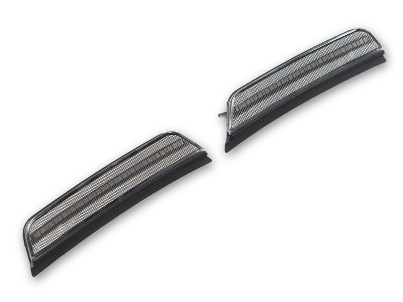 Raxiom for 2022-2025 Jeep Grand Cherokee WK2 LED Front Side Marker Lights- Clear Lens- Amber LED
