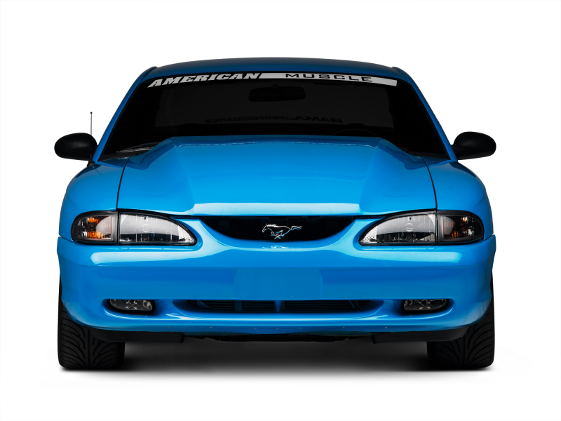 Raxiom for 1994-1998 Mustang Axial Series Cobra Style Headlights- Black Housing (Clear Lens) - Image 9